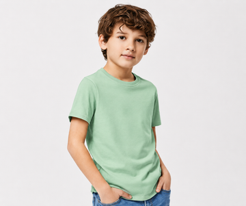 Mint Green plain T-shirt-PT005