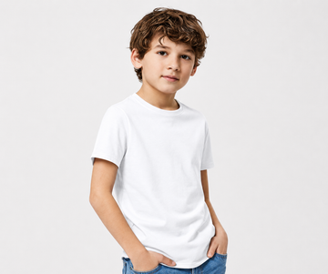 White plain T-shirt-PT015