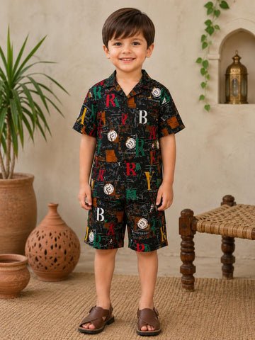 Kids Printed Shorts-PS2002